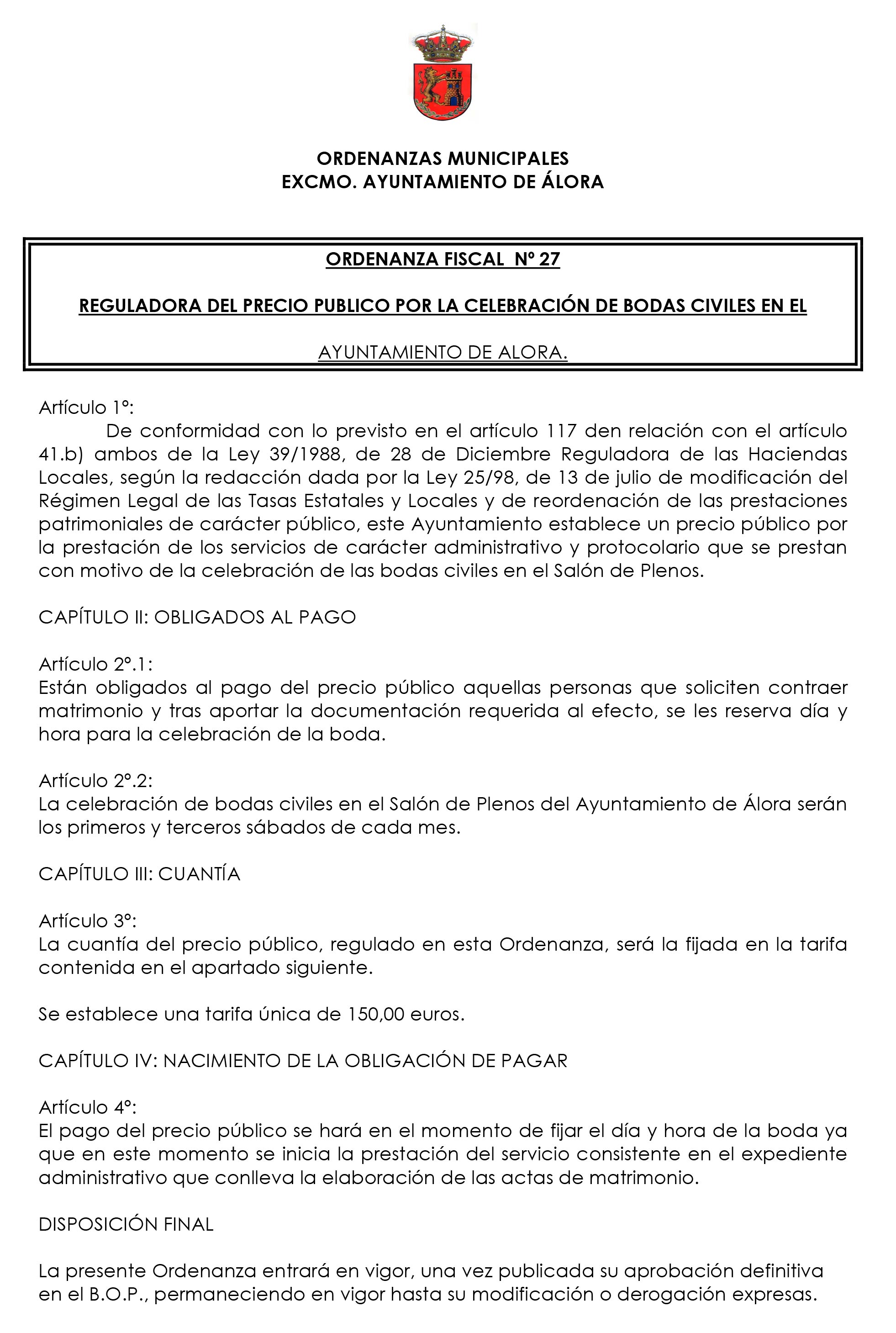 Ordenanza